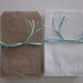 Small Kraft paper bag or off white paper bags set of 20 plain bags --- Use them for your party favors, birthday party or wedding favor