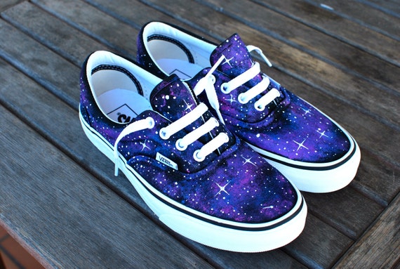 Custom Galaxy Vans Era shoes by BStreetShoes on Etsy