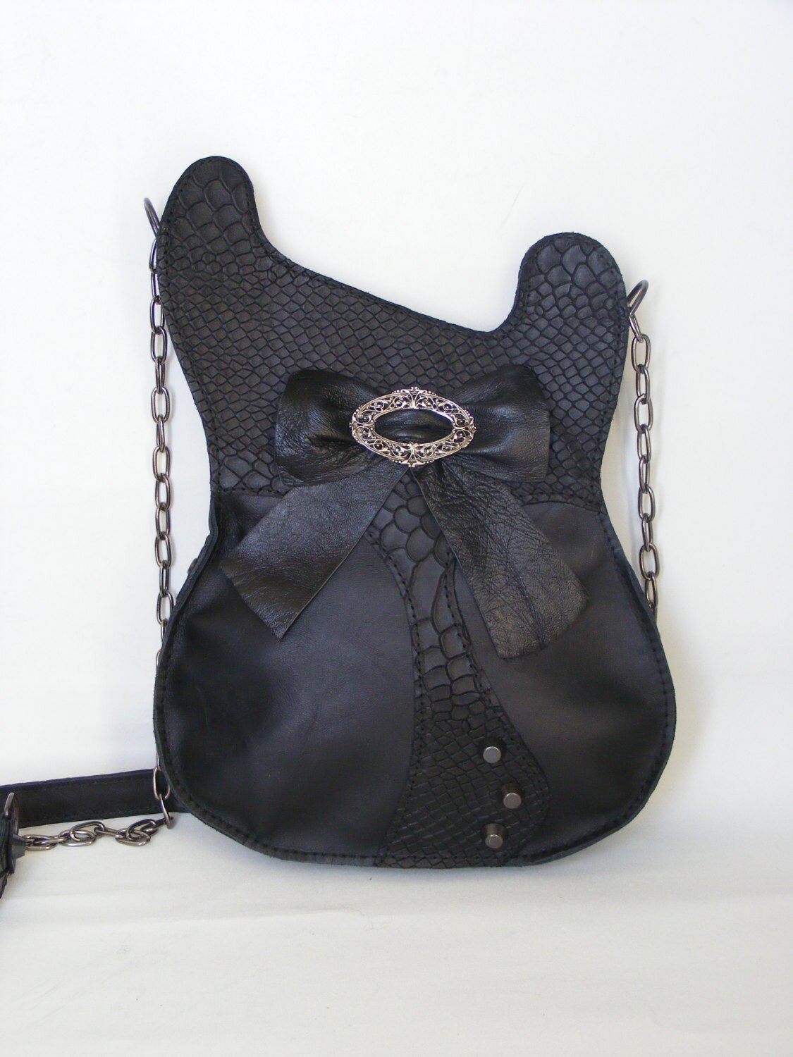Leather purse. Black Handmade Eco Sustainable Leather Bag.