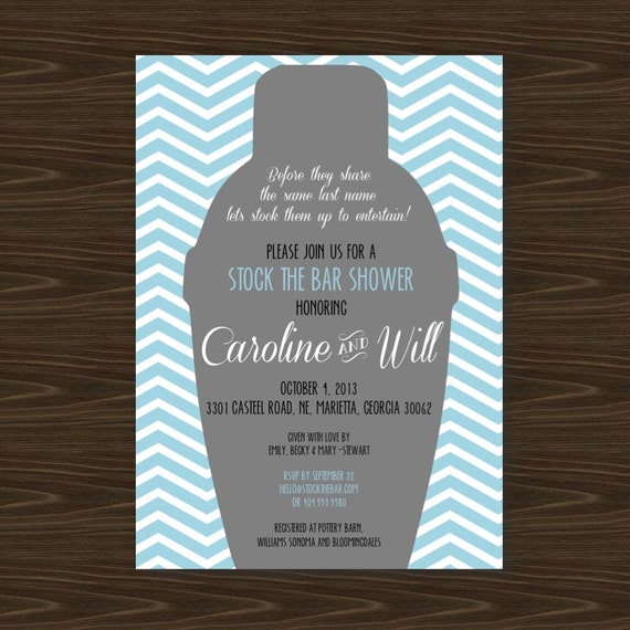 Bar Shower Invitations 6