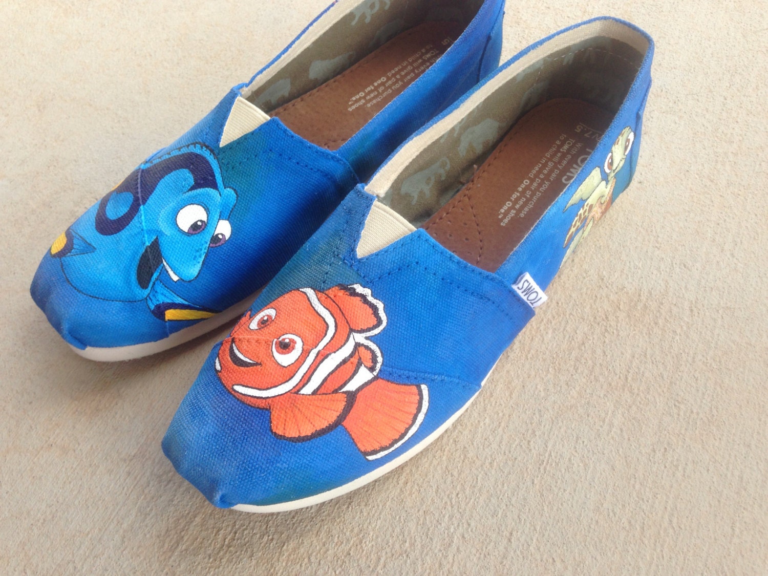 Custom Hand Painted Shoes Finding Nemo