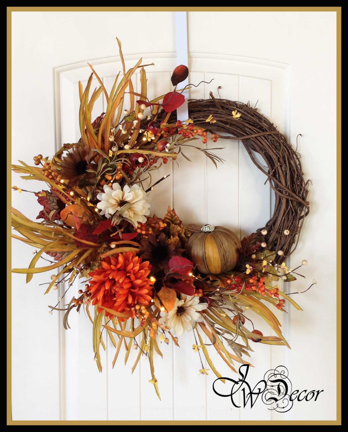 fall wreath lighted hydrangea pumpkins wreath large by fall wreath lighted hydrangea pumpkins wreath large by