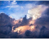 Biblical Photograph of Dramatic Sky with Storm Clouds Color Wall Art