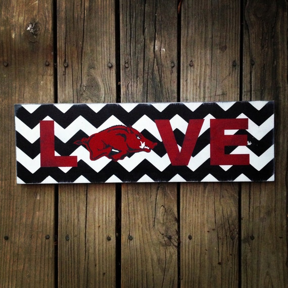 Arkansas Razorbacks. Razorback sign. State by Hawkinscreations