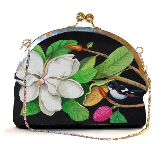 Retro clip purse,clutch bag,Miss White,birthday gift,gifts for her,gifts for mom,Woody Ellen handbag,christmas gifts,christmas gift ideas