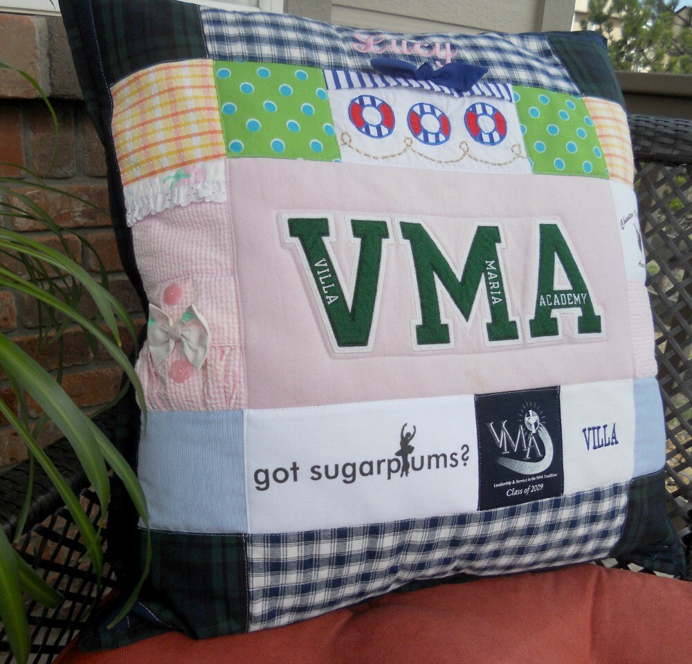 CUSTOM T Shirt Pillow 27 x 27 Memory Pillow Clothing