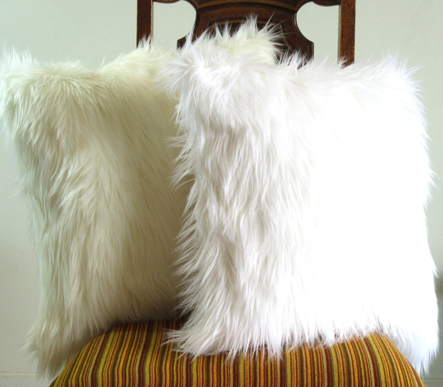 fur pillows