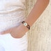 Blue Bracelet, Luck Evil Eye Beads,Protection Bracelet, Leather Rope Bracelet