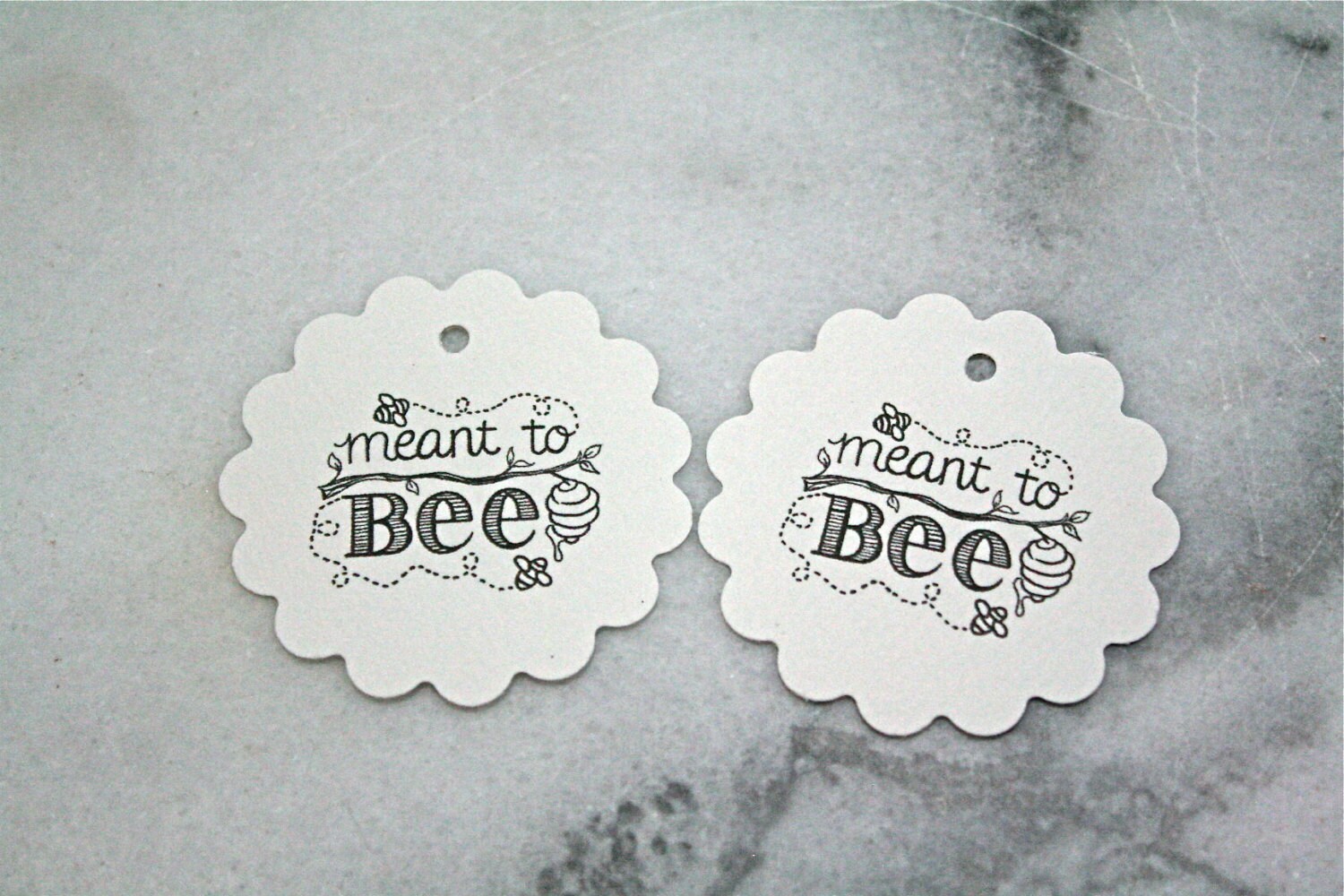 Wedding favor tags honey tags 16. Meant to Bee design
