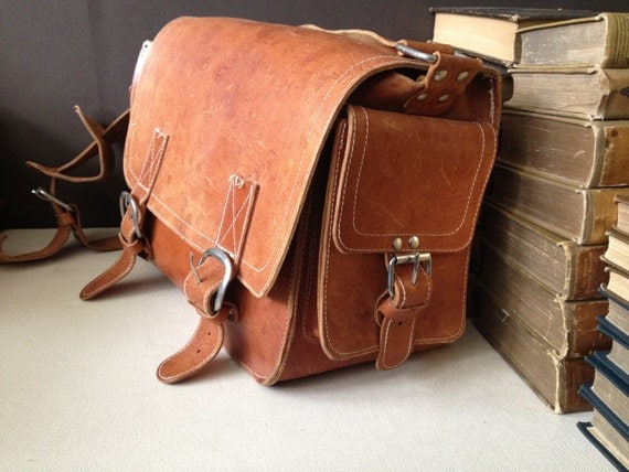 Leather Weekend Travel Case Satchel Train Case Handbag