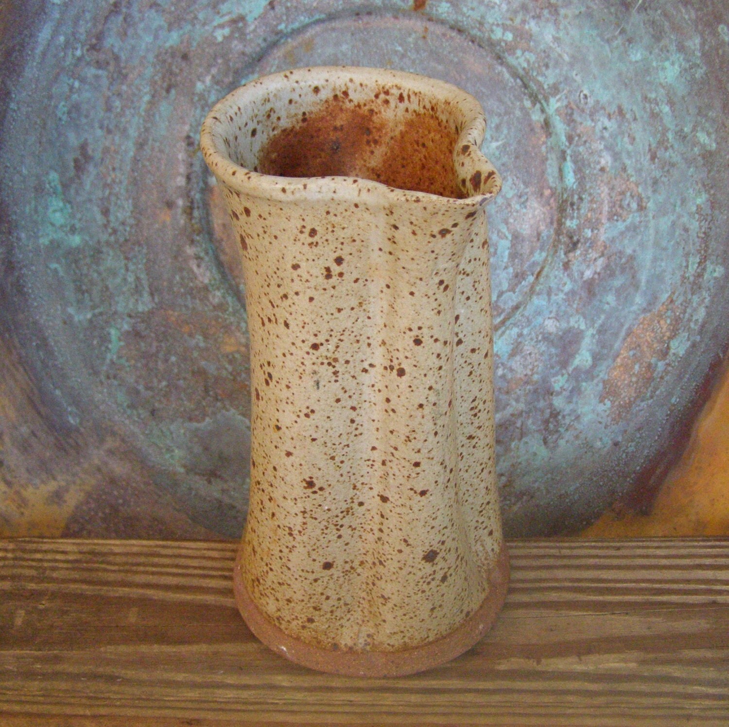 Rustic Ceramic Vase Clay Pottery Organic Style Stoneware