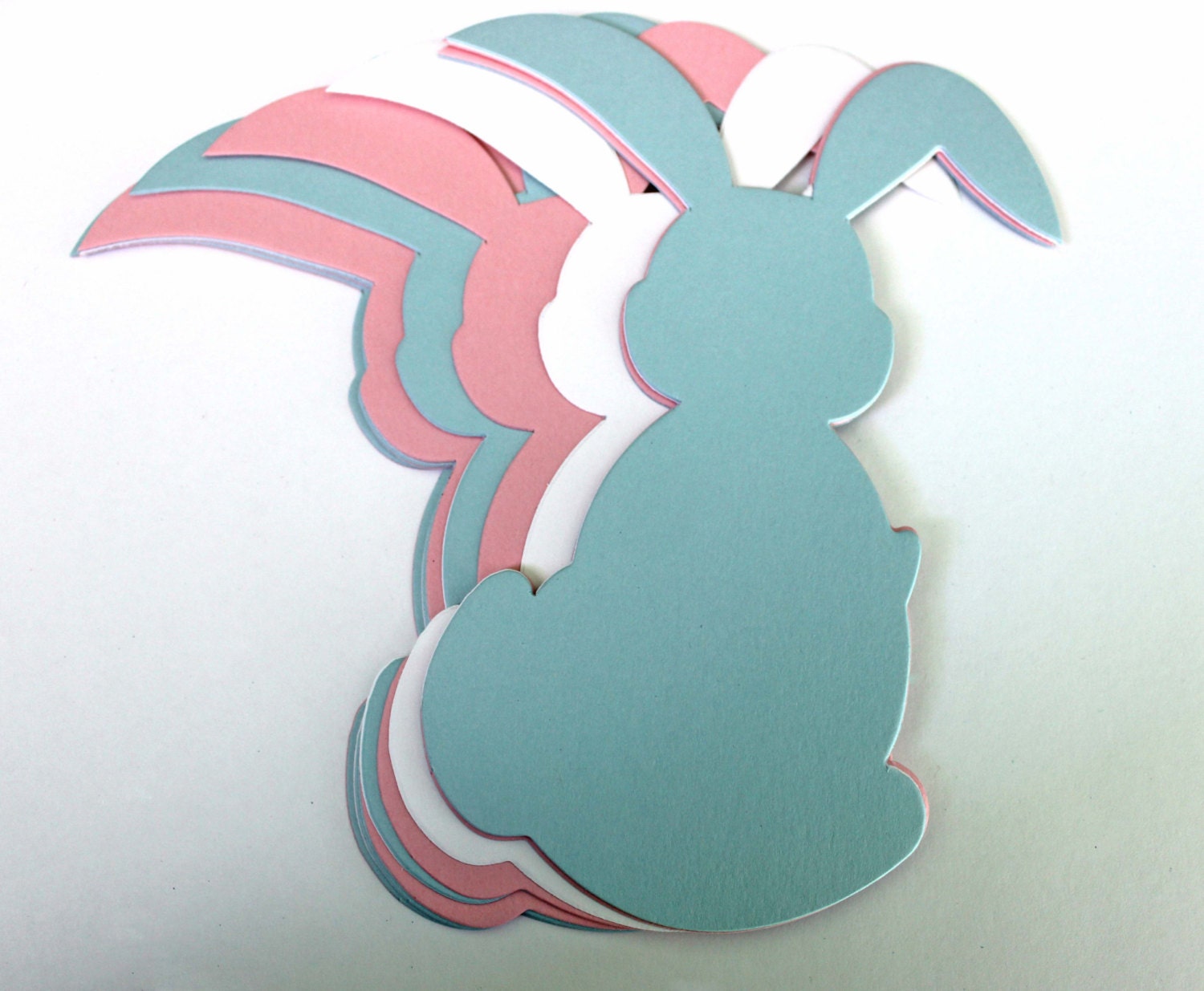 Die Cut Paper Rabbits Large