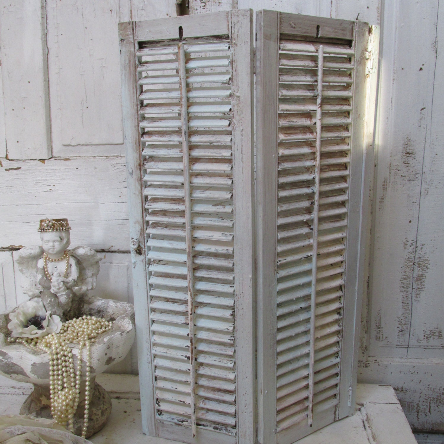 Shabby chic shutters