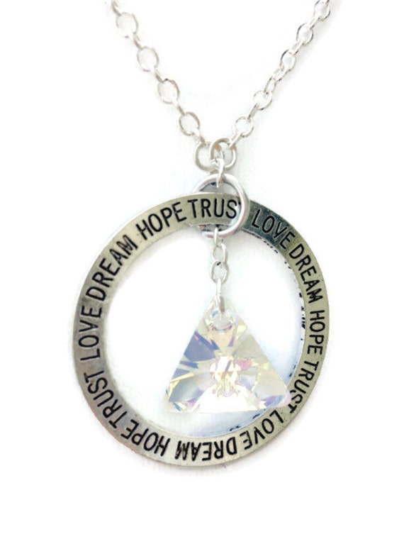 Diamond Treasures 0.15ctw Diamond Inspirational Word Necklace main image 0