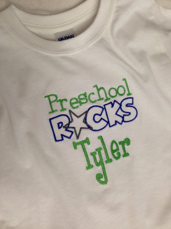 preschool rocks t shirt