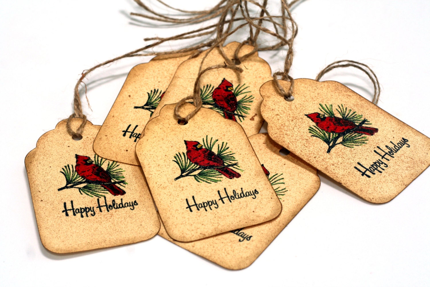 vintage christmas gift tags red cardinal bird by vintage christmas gift tags red cardinal bird by
