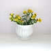 Milk Glass Vase Bowl - Unique - White Wedding Decor