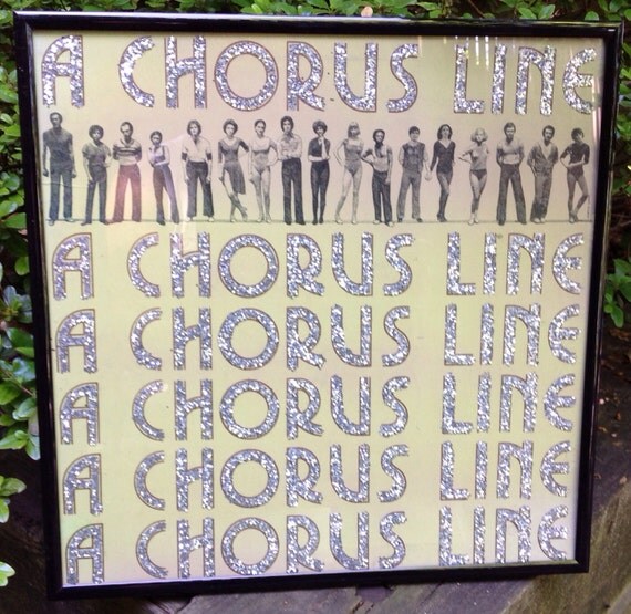 Glittered A Chorus Line Soundtrack Vinyl Record Album