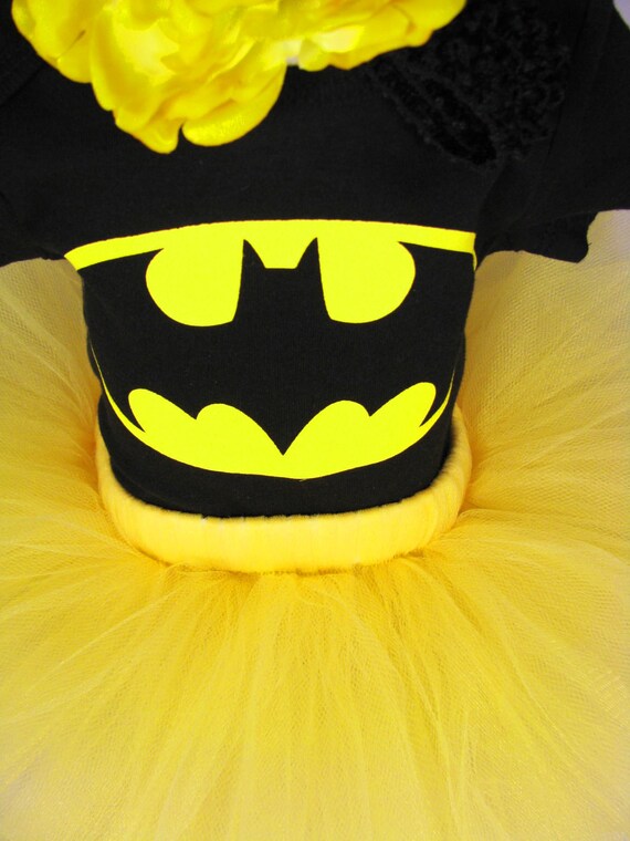 Batman Tutu Baby Girls Outfit Batman Bodysuit with Matching