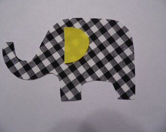 Elephant Applique Template Pattern DIY Instant Dowload