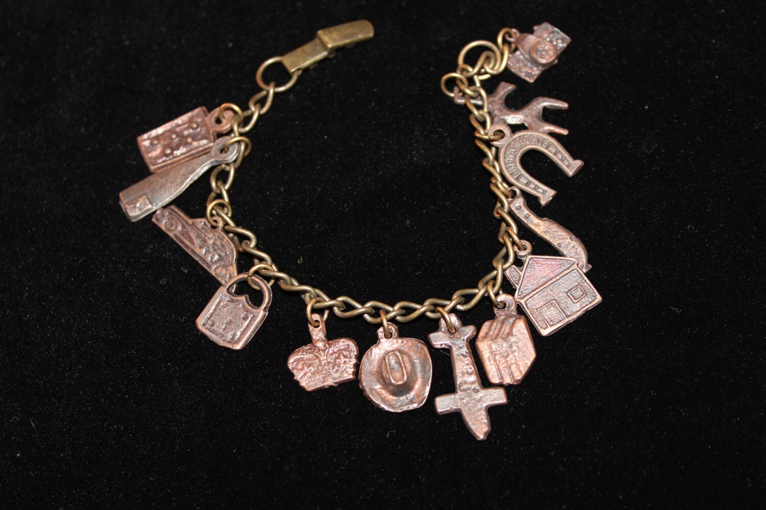 Milagros Charm Bracelet by GypsyElena on Etsy