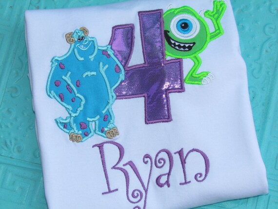 monsters inc 1st birthday shirt