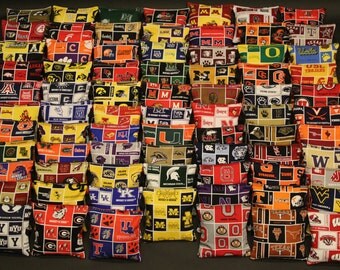 CORNHOLE BAGS Pick your Team 8 ACA Regulation Corn Hole Bean Bags Top Quality Handmade