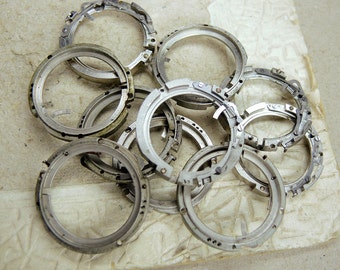 Vintage Watch Case Watch Case Rings Watch Frame - set of 10 - c205
