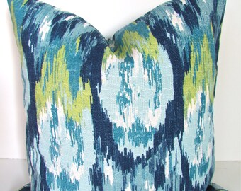 PILLOWS Blue Pillow Covers Teal Throw Pillows 16 18x18 20 Teal Green Navy Blue Throw Pillow Covers Modern Home and Living Geometric