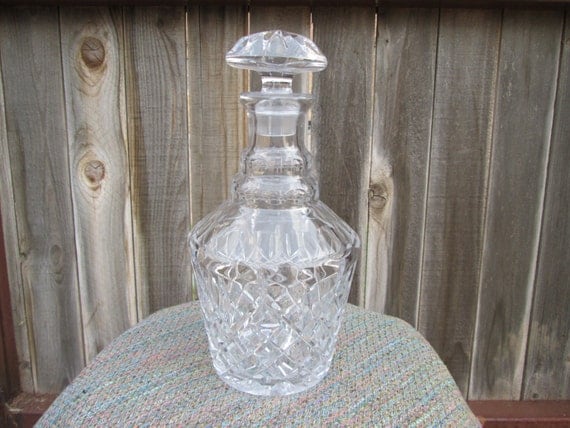 lead free crystal whiskey decanter