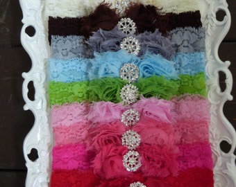 baby headband shabby bling 4 colors to choose from shabby flower headband flowers choose baby headband shabby bling 4 colors to choose from shabby flower headband flowers choose