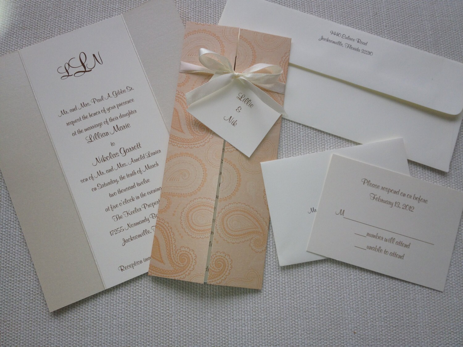 Jacket Invitation by 424DesignsJax on Etsy