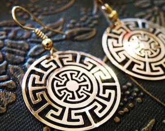 Aztec Gold Earrings