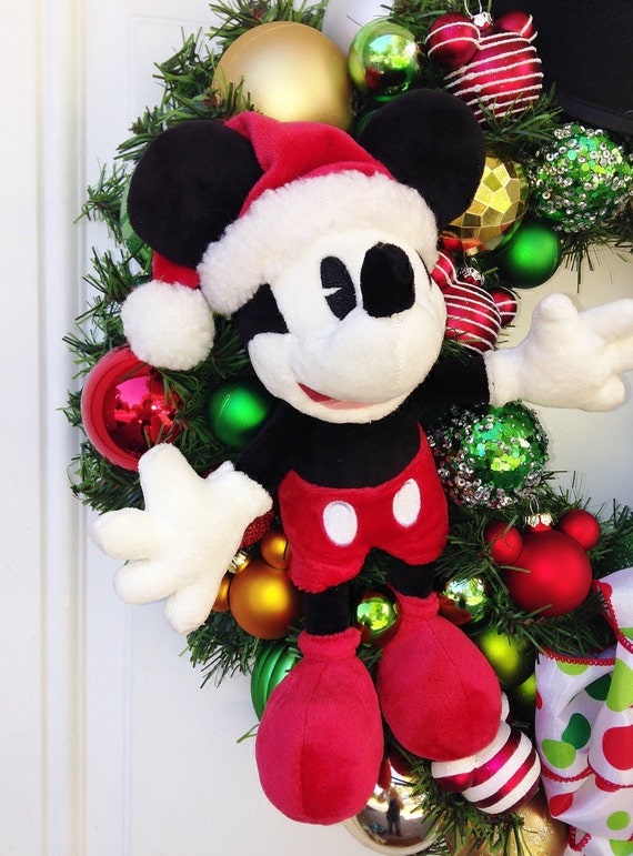 Mickey Mouse Christmas Wreath Best Selling Wreath Custom