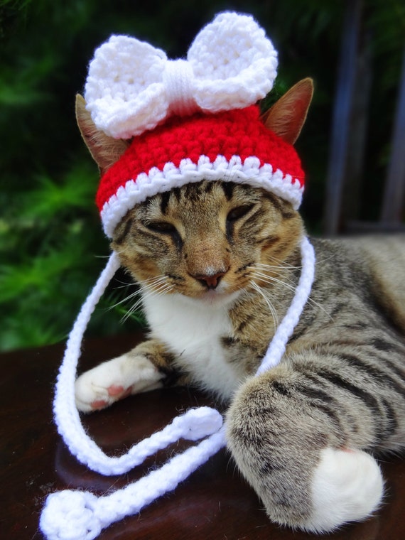 Christmas Cat Hat Christmas Cat Costume Christmas Hat for