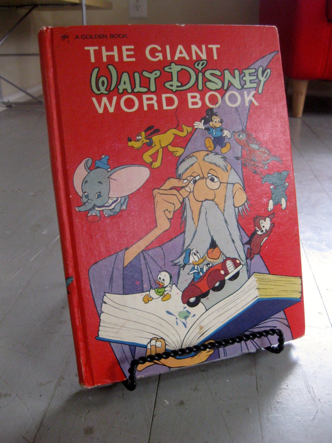 Vintage Childrens Book Giant Walt Disney Word By Vintagechocolat