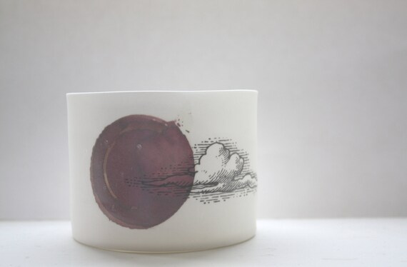 English fine white bone china vessel or tealight by madebymanos