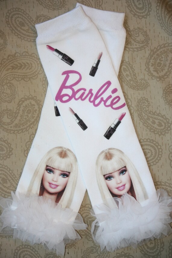 Barbie inspired leg warmers or leggings by MommyMadeCustoms