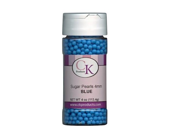 Blue Sugar Pears - 4 oz. Container with Safety Seal - Edible Cake Decoration - Baking Candy Making Party Supplies Il_570xn