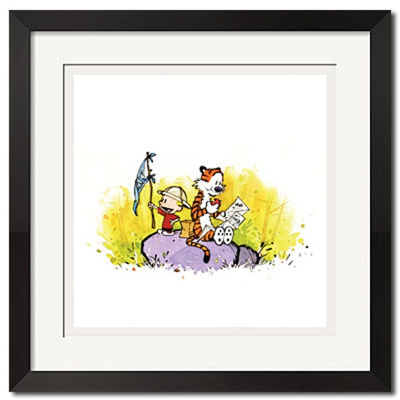 Calvin and Hobbes We Are Explorers Poster Print