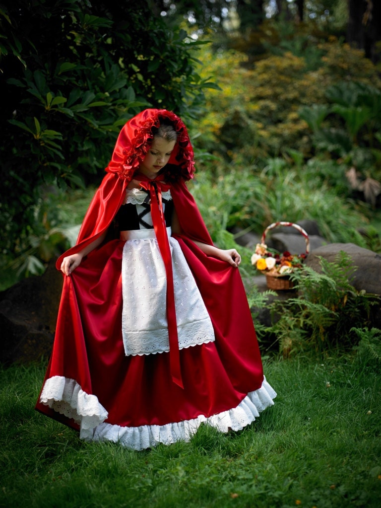 Little Red Riding Hood Costume Princess Peasant Dress by EllaDynae