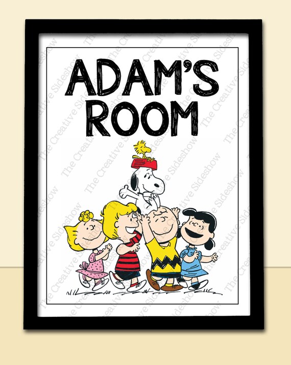 Peanuts Gang Snoopy Charlie Brown Themed Wall Art