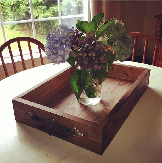 Items similar to Handmade wooden tray on Etsy