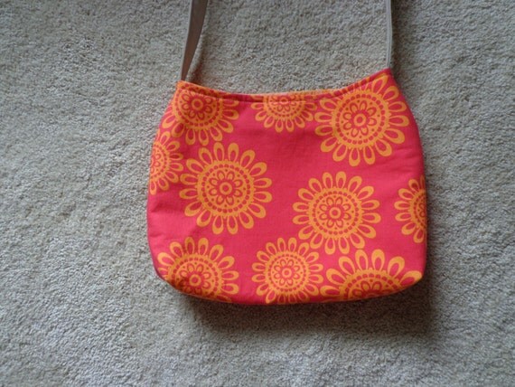 Shoulderbag, handbag, Cute summer purse, Handmade, Coral colored ...