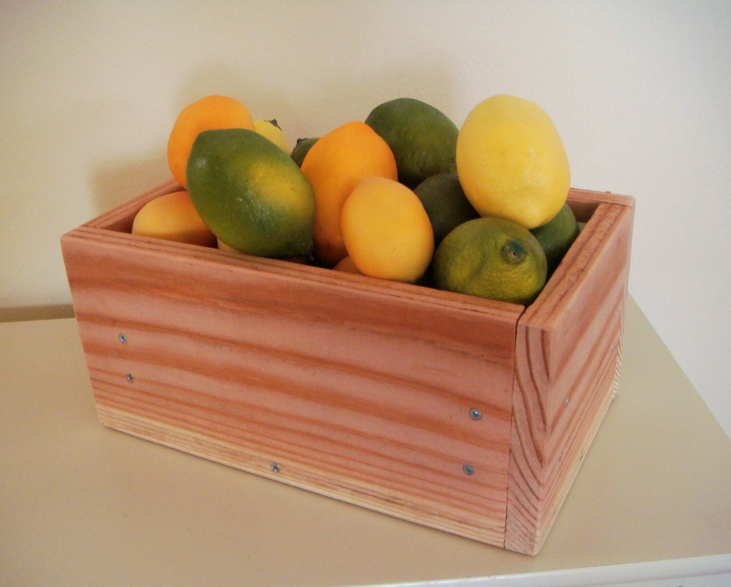 Wooden Fruit Box Storage Box Kitchen Ware by RedCedarWoodcraft