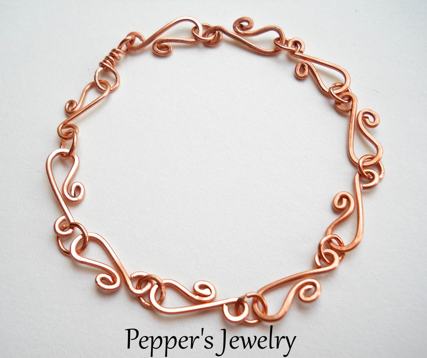 Pure Copper Bracelet Wire Copper Jewelry Copper by PeppersJewelry
