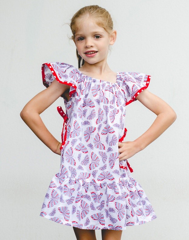 Butterfly Dress PDF Sewing Pattern girl's downloadable