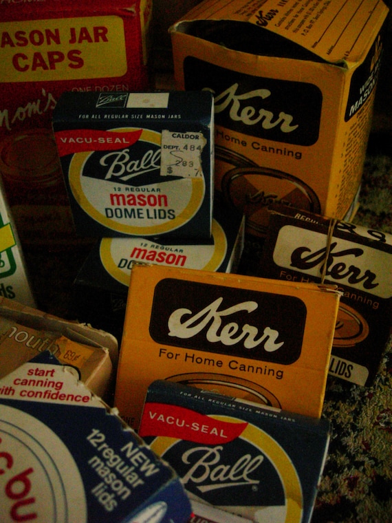 Instant Collection Stock up Vintage Canning Jar Lids Rims Ball