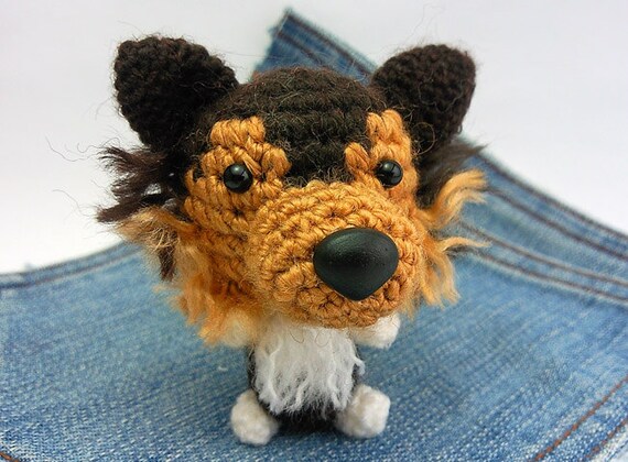 stuffed sheltie dog toy