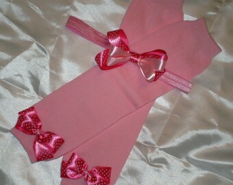 Pink Leg Warmers and Headband, Baby Clothing, Toddler Clothing, Toddler Leg Warmers
